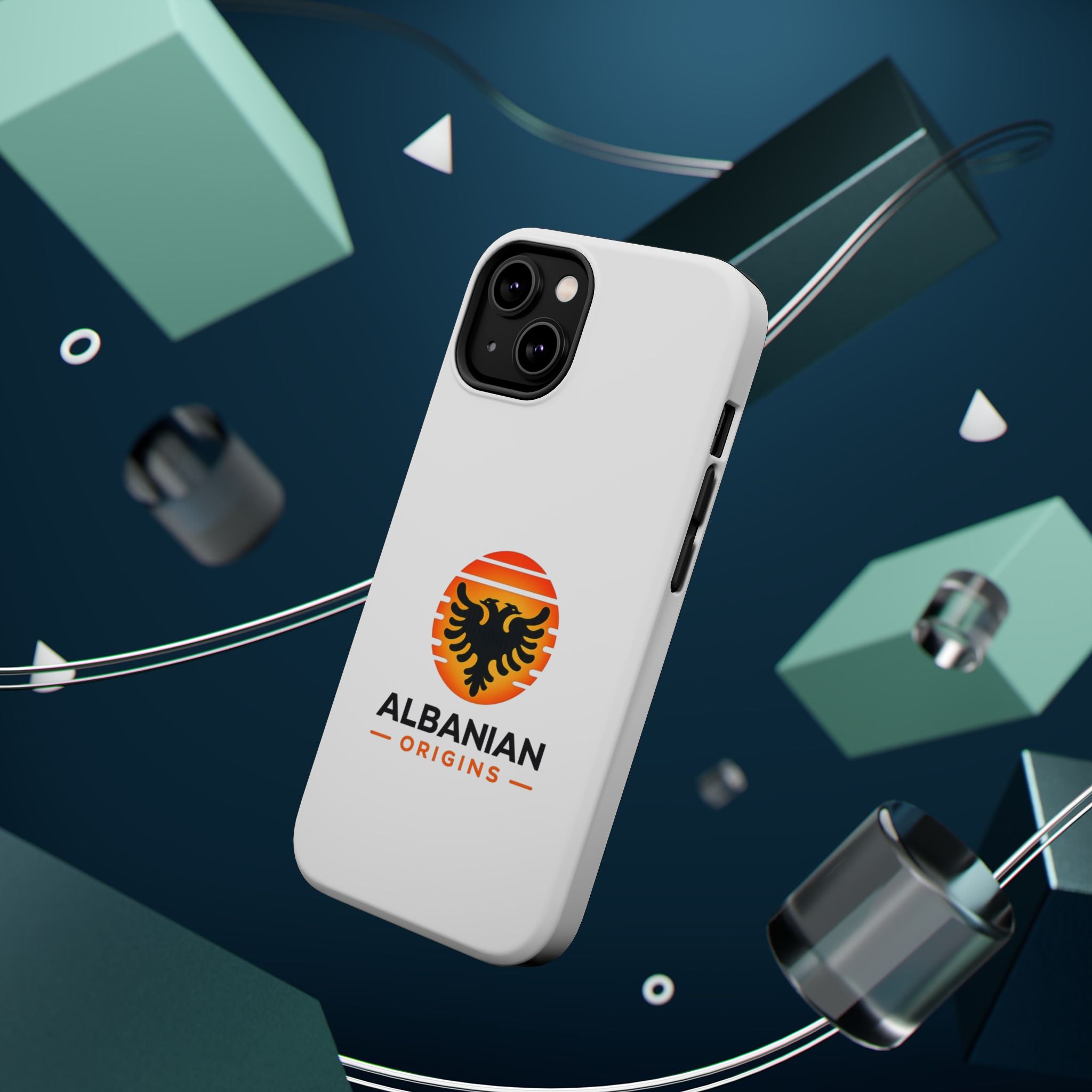 Magnetic Impact-Resistant Cases - Albanian Origins Sun Logo