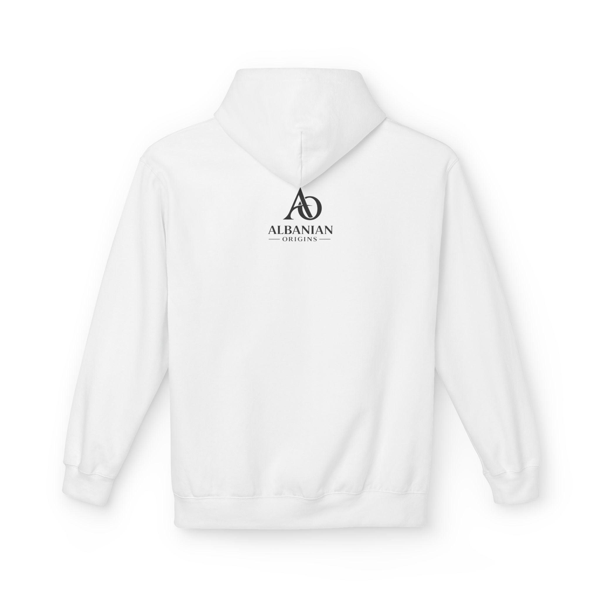 Unisex Midweight Softstyle Fleece Hoodie - Tribal Eagle Design - Albanian Origins