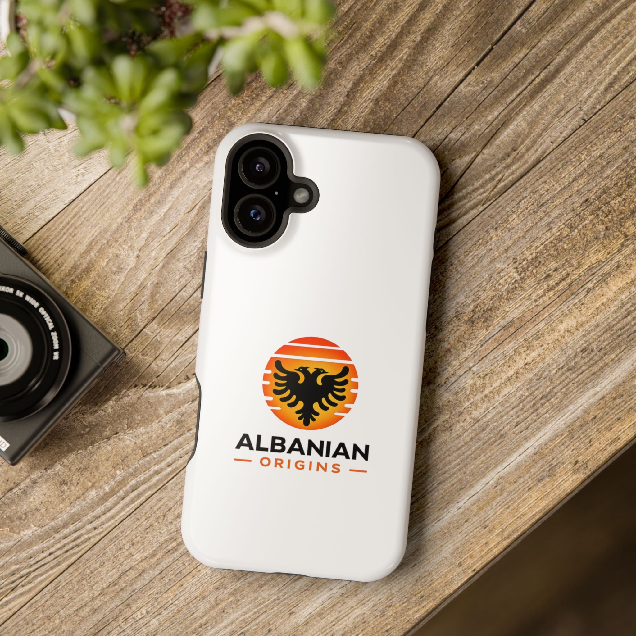 Magnetic Impact-Resistant Cases - Albanian Origins Sun Logo