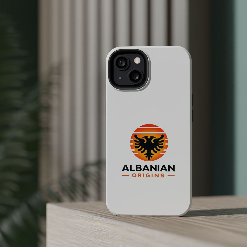 Magnetic Impact-Resistant Cases - Albanian Origins Sun Logo