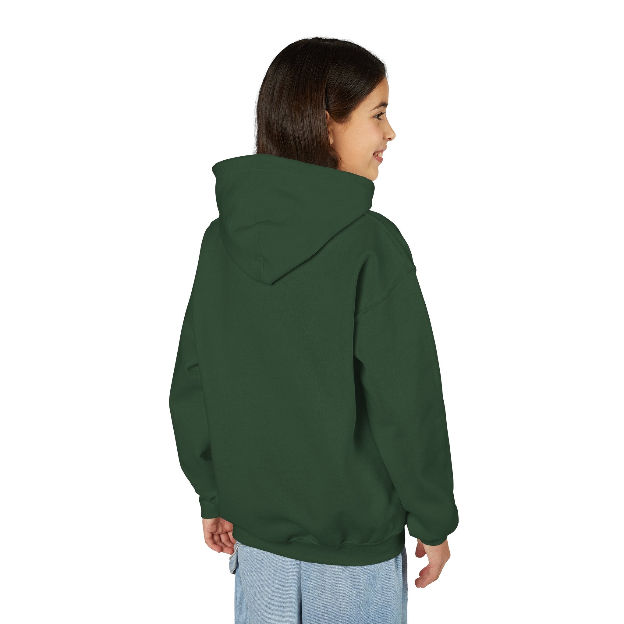 Youth Heavy Blend Hooded Sweatshirt - Albanian Origins Eagle