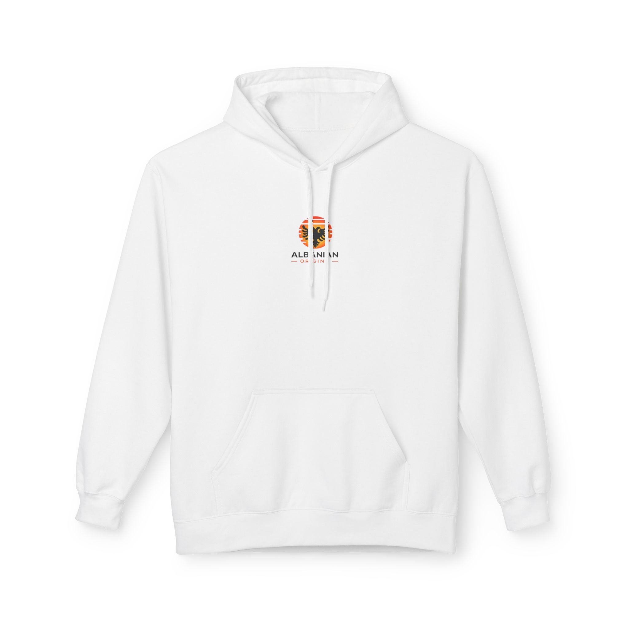 Unisex Midweight Softstyle Fleece Hoodie - Albanian Origins Sun Logo