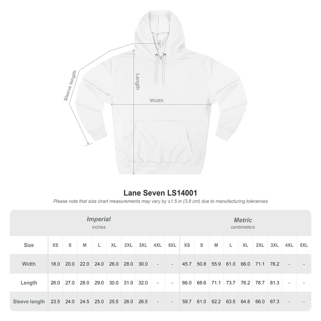 Three-Panel Fleece Hoodie - Albanian Origins Logo