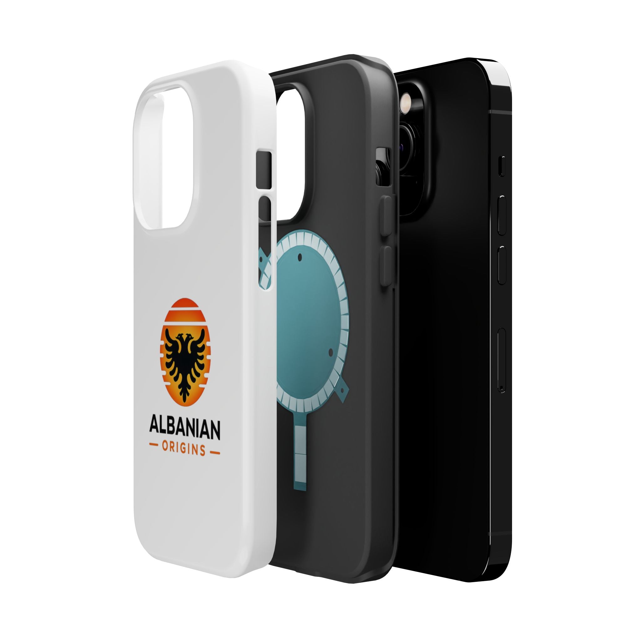 Magnetic Impact-Resistant Cases - Albanian Origins Sun Logo