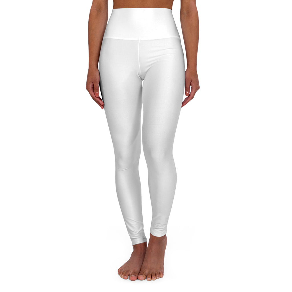 High Waisted Yoga Leggings (AOP) - Albanian Origins