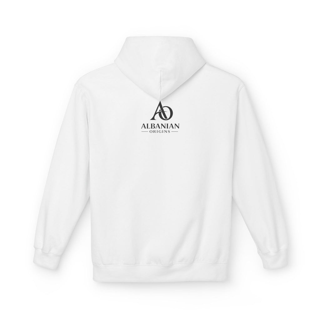 Unisex Midweight Softstyle Fleece Hoodie - Tribal Eagle Design - Albanian Origins
