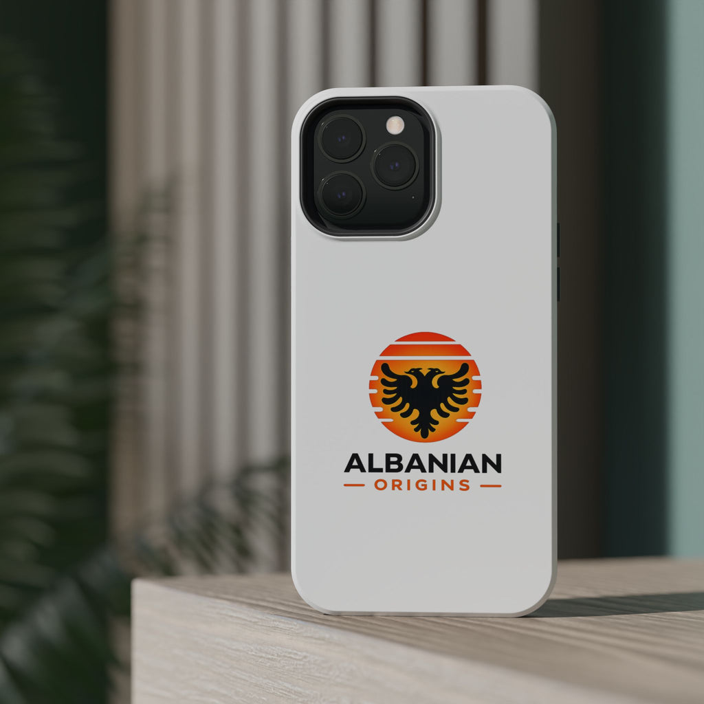 Magnetic Impact-Resistant Cases - Albanian Origins Sun Logo