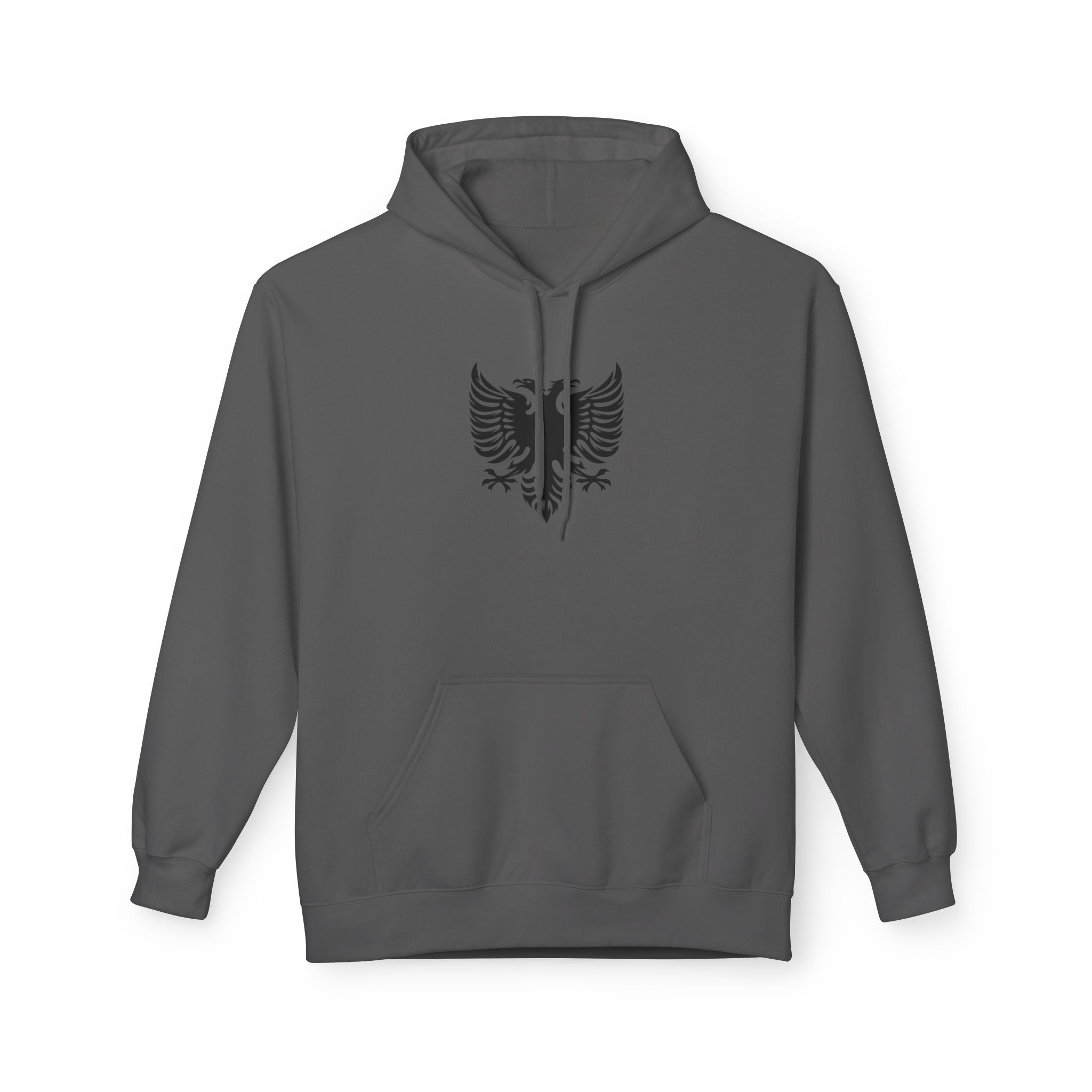 Unisex Midweight Softstyle Fleece Hoodie - Tribal Eagle  Design - Albanian Origins
