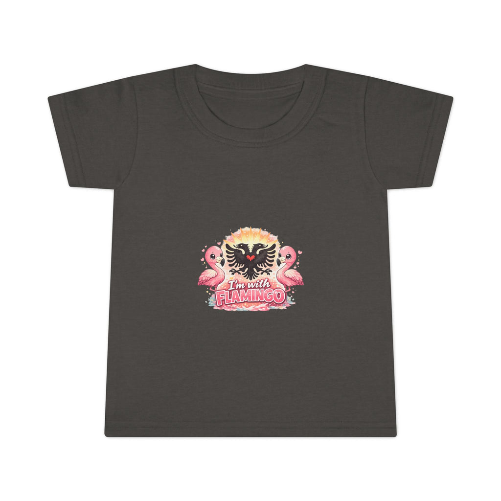Toddler T-shirt - I'm With Flamingo - Albanian Origins