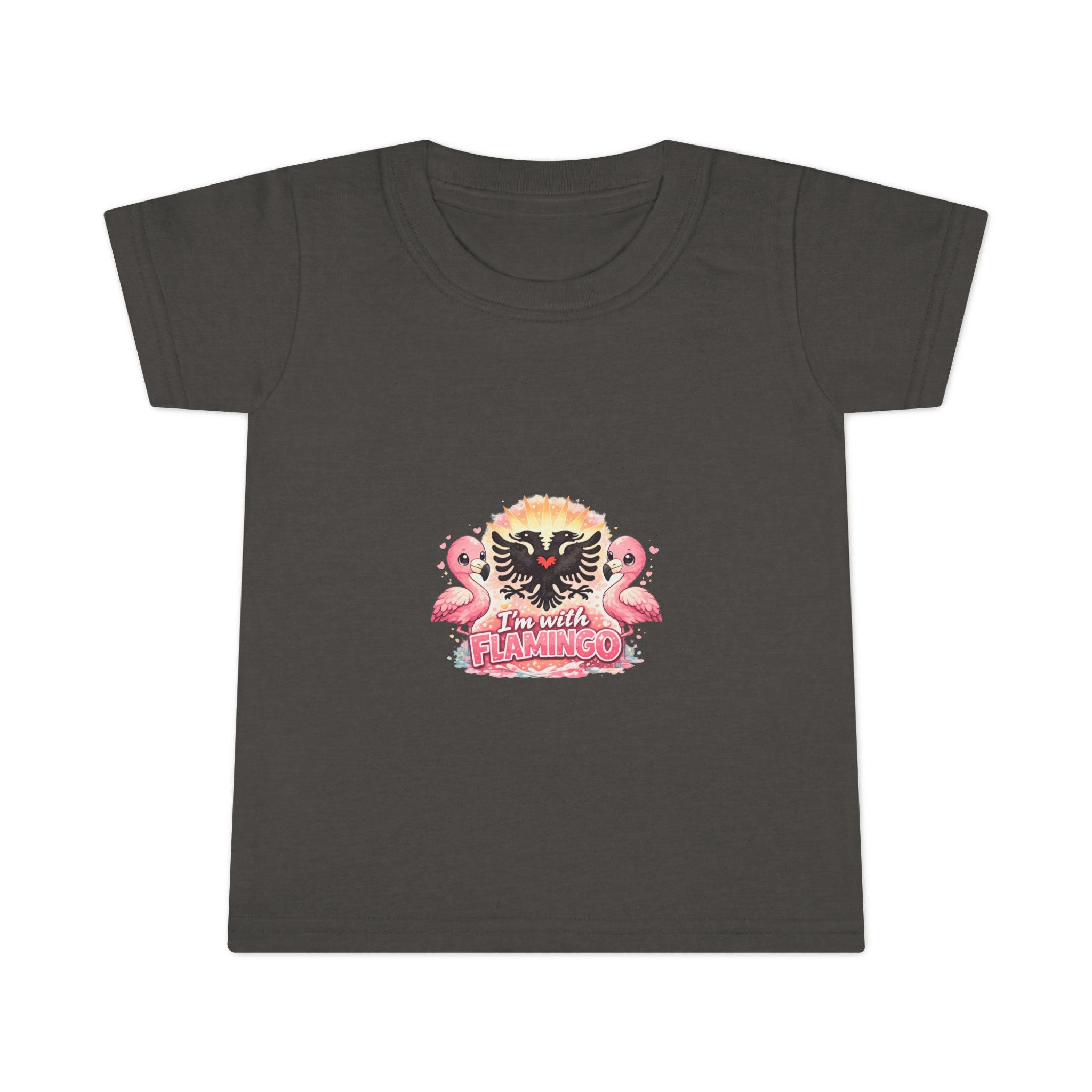 Toddler T-shirt - I'm With Flamingo - Albanian Origins