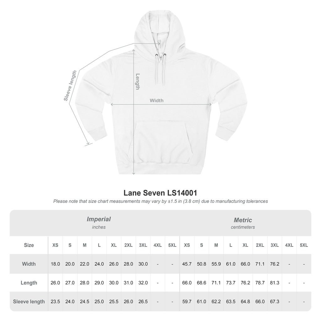 Three-Panel Fleece Hoodie - Albanian Origins Logo