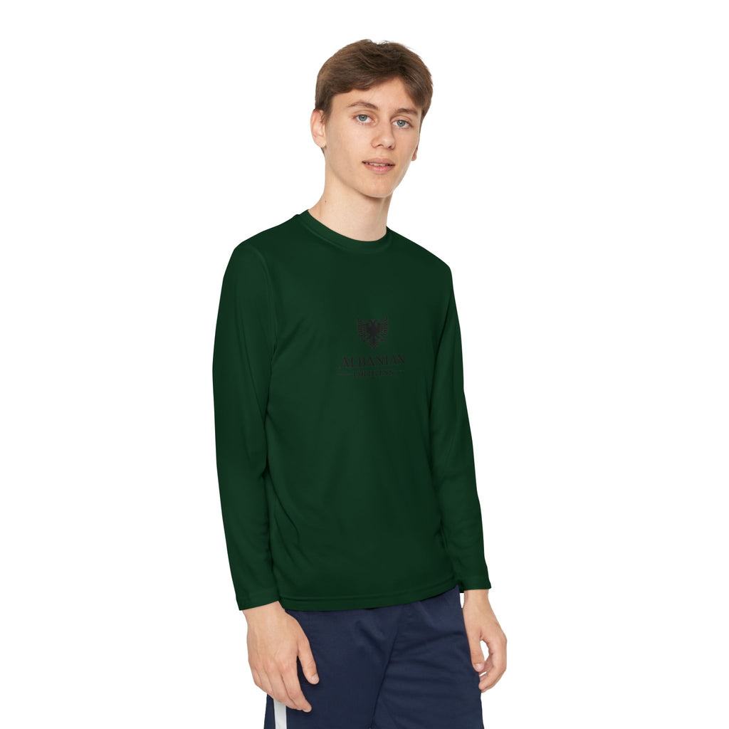 Youth Long Sleeve Competitor Tee - Albanian Origins Eagle