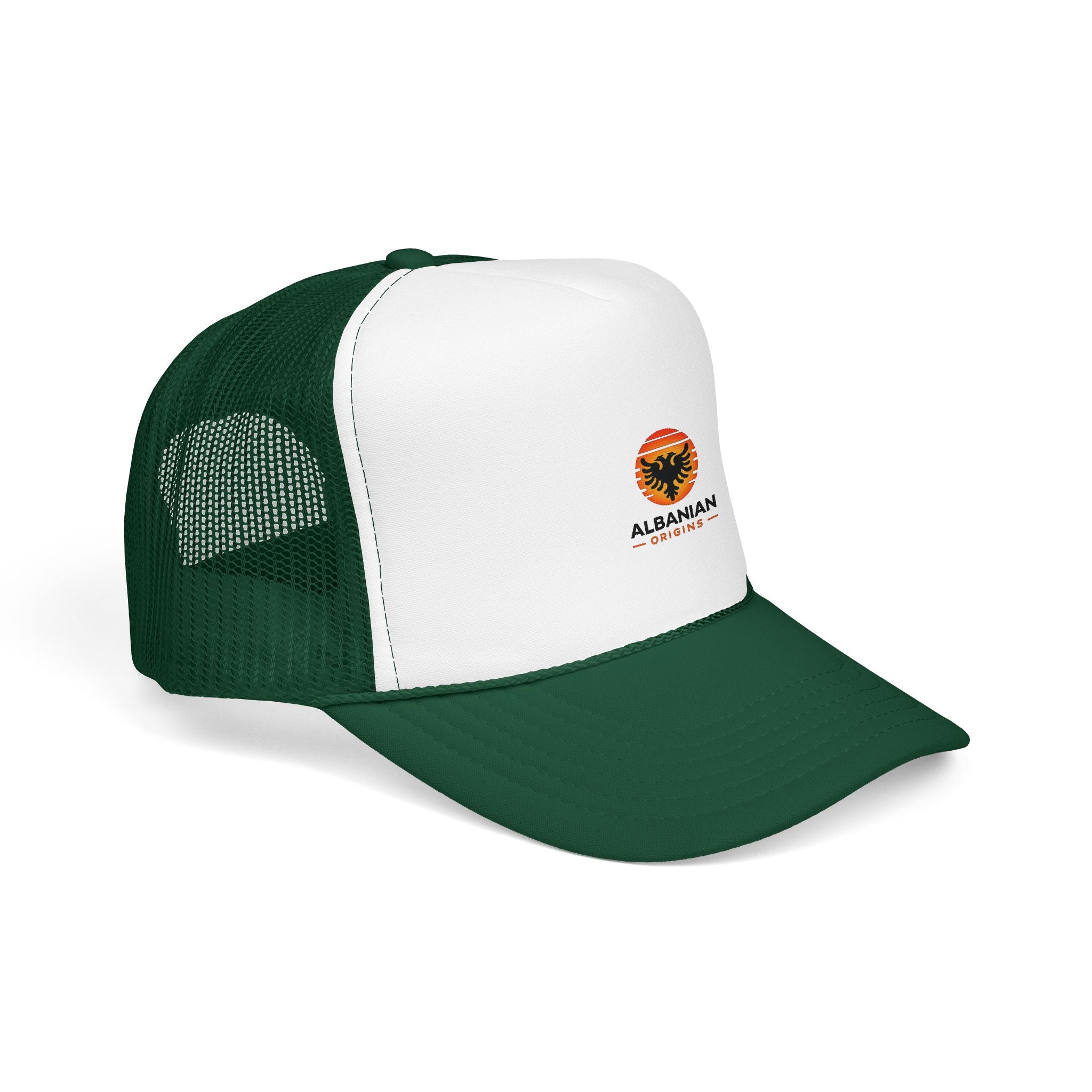 Foam Trucker Hat - Albanian Origins Sun Logo