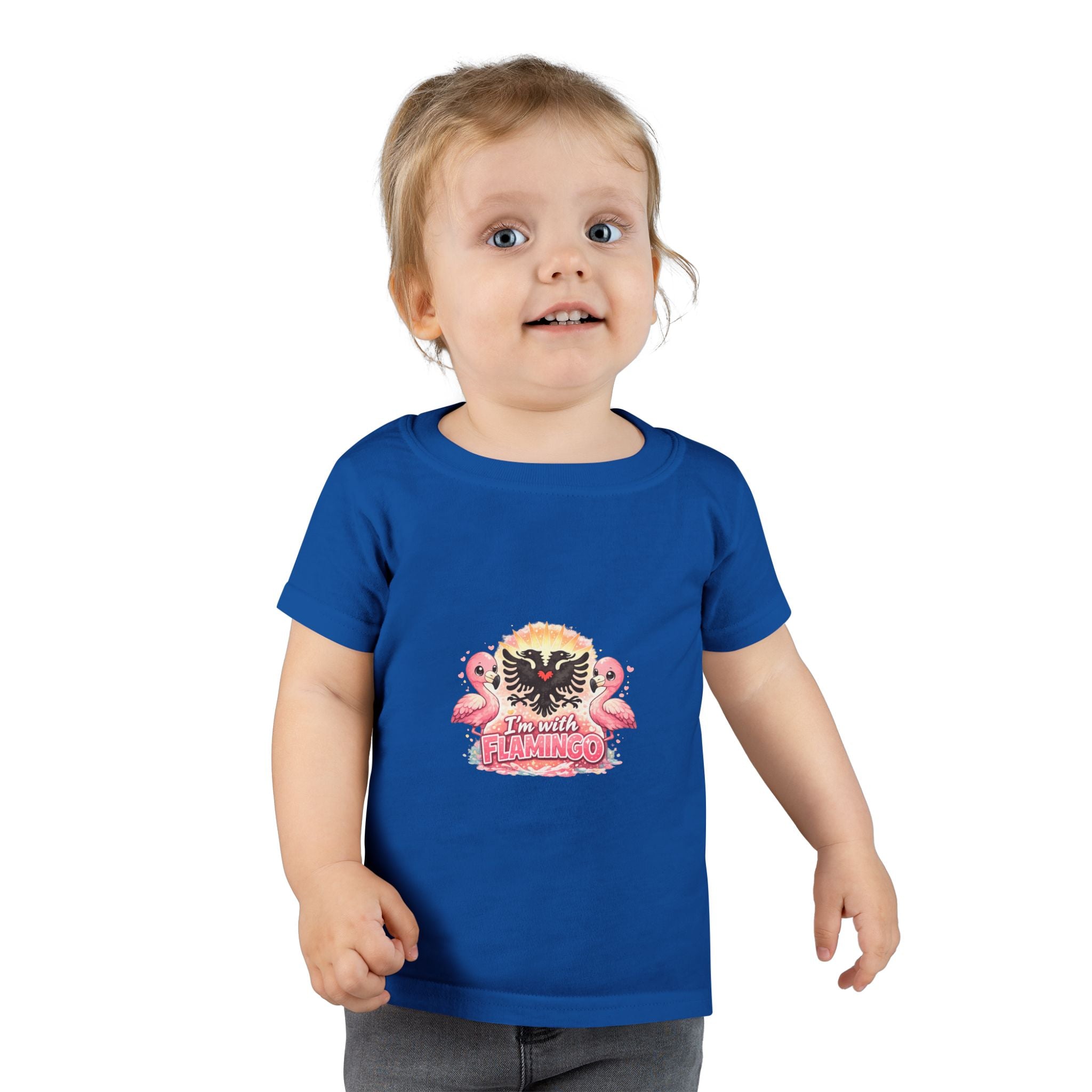 Toddler T-shirt - I'm With Flamingo - Albanian Origins