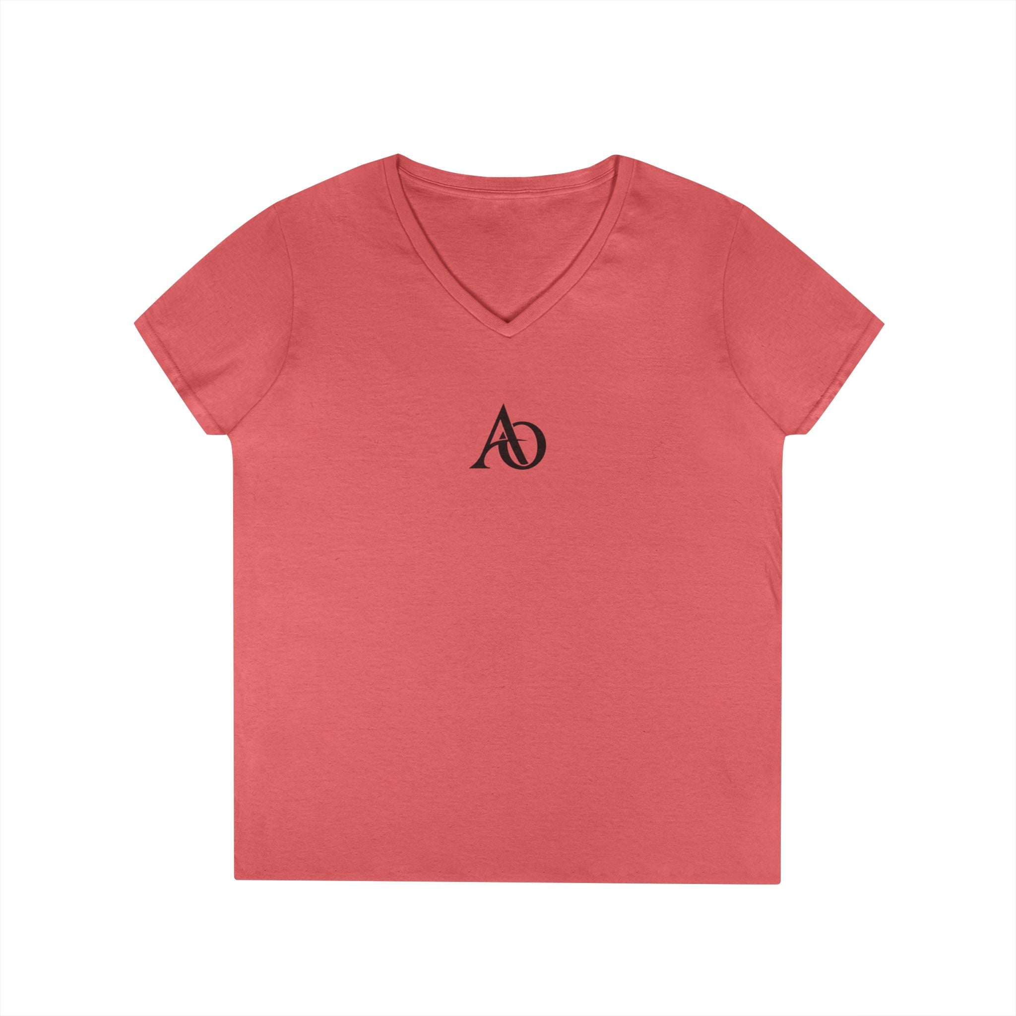 Ladies' V-Neck T-Shirt - AO Logo - Albanian Origins